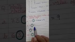 MATHS (PLACE VALUE OF CIRCLED DIGIT)