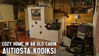 Turning deserted 1930's cabin into a cozy home |  Bedroom and cabin kitchen renovation