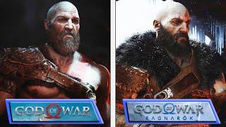 God of War: Ragnarök vs God of War (2018) | Gameplay Trailer Graphics Evolution