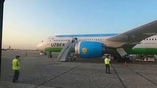 В Ташкент Boeing 787-800 Dreamliner из Домодедово. Рейс HY602 Москва - Ташкент. | Uzbekistan Airways