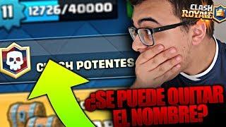 BUG NOMBRE INVISIBLE ¿SE PUEDE QUITAR EL NOMBRE DE CLASH ROYALE? [DOLLAR]