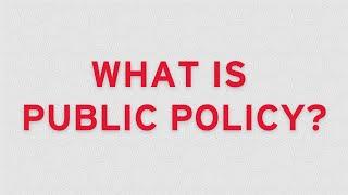 What is Public Policy?