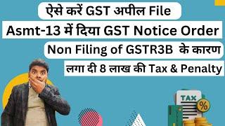 File a GST Appeal Against ASMT-13 Order for Non-Filing of GSTR-3B Return