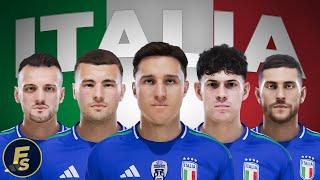 Italy Facepack EURO 2024 - PES 2021 & FL24