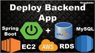 Backend APP Deployment on AWS  | Spring Boot | MySQL | AWS  | EC2 | RDS