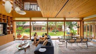 Inside An Architect’s Mid Century Modern Home Inspired By Frank Lloyd Wright | Jakarta, Indonesia