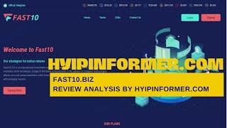 fast10.biz Review Analysis by Hyipinformer.com