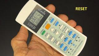 Panasonic AC Remote - How to Reset