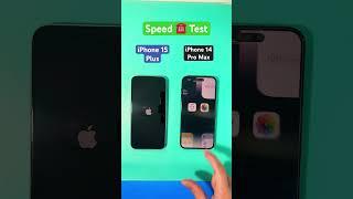 iPhone 15 Plus vs iPhone 14 Pro Max Speed Test #viral #short #iphone15plus