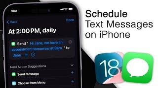 How To Schedule Text Messages On iPhone! [2024]