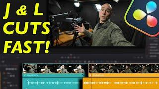 FAST J & L CUTS in DaVinci Resolve 18 | Quick Tip Tuesday!