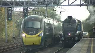 Sir Nigel Gresley Passing through Atherstone towards Crewe 23rd October 2024