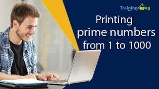 Java Program to Print Prime Numbers from 1 to 1000