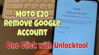 Latest Security 2023! Moto E20 (XT2155), Remove Google Account, Bypass FRP. UnlockTool.