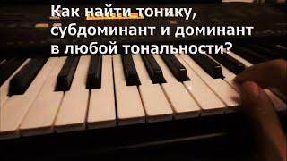 Как найти тонику, субдоминант и доминант в любой тональности? (Теория на легком языке)