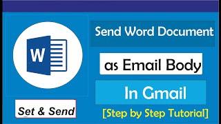 How to Send a Word Document as Email Body in Gmail