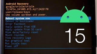 Android 15 Recovery Mode UI!