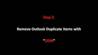 How to Remove Outlook duplicate items (Email, Contacts, Tasks or Notes)