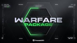 Warfare - Animated Stream Pack for Twitch, YouTube and Facebook Gaming