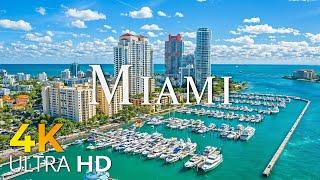 24 HOURS DRONE FILM MIAMI in 4K + Relaxation Film 4K | Nature Relaxation Ambient