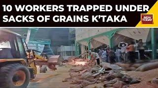 Karnataka News: Over 10 Workers Trapped Under Pile Of Heavy Bags In Karnataka Warehouse