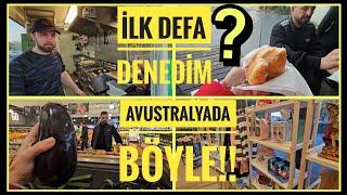 AVUSTRALYA'DA BÖYLE İLK DEFA DENEDİM BİRAZDA ALIŞVERİŞ YAPTIK