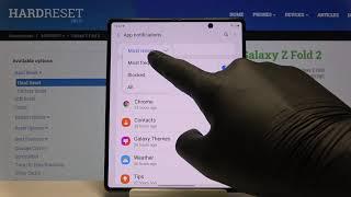 How to Personalize Notifications in Samsung Galaxy Z Fold 2 - Notification Customization