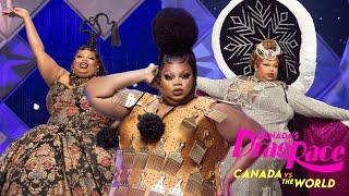 All Of Silky Nutmeg Ganache Runway Looks From Canada's Drag Race Vs The World