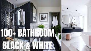 100+ Black and White Bathroom Design. Black&White Bathroom Decor Ideas.