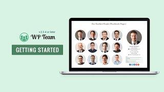 WP Team Pro - Getting Started