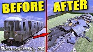 ULTIMATE TRAIN WRECKAGE! Let's Take Stuff Apart! - Disassembly 3D First Look