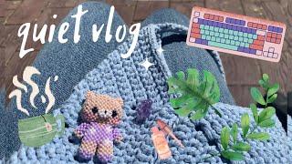 quiet vlog : nature sounds, keyboard typing, everyday life