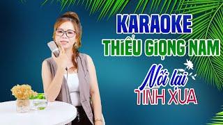 Karaoke Song Ca | NỐI LẠI TÌNH XƯA - Thiếu Giọng Nam | Song Ca Với Lê Liễu
