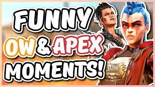 Overwatch - PLAYING THE JUNKER QUEEN OF APEX LEGENDS (Funny Moments)