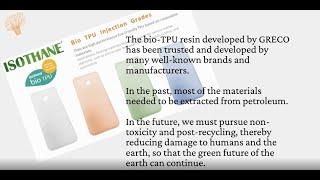 Bio TPU for green supply chain