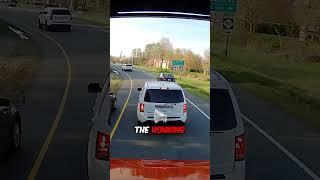 Entitled Karen Brake Checks And Causes Road Rage Traffic Jam!