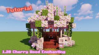 Minecraft: Cherry Wood Enchanting table Tutorial (How to build) 1.20