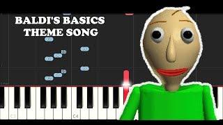 Baldi's Basics School Theme (Piano Tutorial)