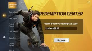 Undawn Redemption code