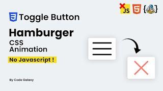 How to Create a Toggle Button with HTML & Pure CSS | Without Using JS | CSS Animation