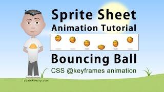 Sprite Sheet Animation Steps CSS Program Bouncing Ball Tutorial