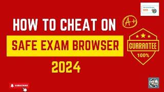 How to cheat on Safe Exam Browser in 2024 | How to Bypass SEB