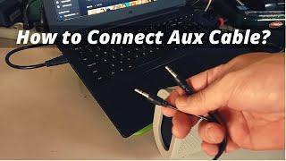 How to Connect Bluetooth Speaker to Laptop with Aux Cable (T&G TG-123)