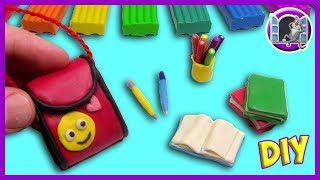 ШКОЛЬНЫЕ ПРИНАДЛЕЖНОСТИ ИЗ ПЛАСТИЛИНА. СНОВА В ШКОЛУ | DIY BACK TO SCHOOL