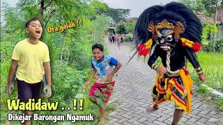 Pengejek Mletre Dikejar Barongan Ngamuk !! Arak Arakan Barongan Blora Taruno Adi Joyo