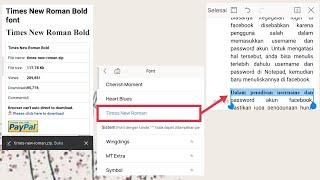 Cara Menambahkan Font di WPS Office Android
