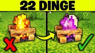 22 DINGE in MINECRAFT die du FALSCH machst!