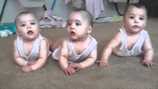 Tripleti super haiosi (Montague Triplets 6 Months Old)_Bebenou.ro