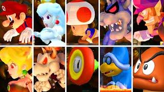 All 12 DLC Bossfights in New Super Mario Bros. Wii - (Hard Mode)
