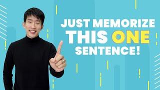 12 Korean grammar points in one short sentence!